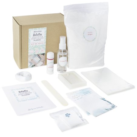 Kit como fazer detalhes de ceramica perfumada floral. Materiais e instruções - 2