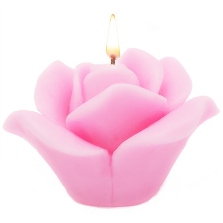 Molde rosa Irina 9 cm para velas - 1