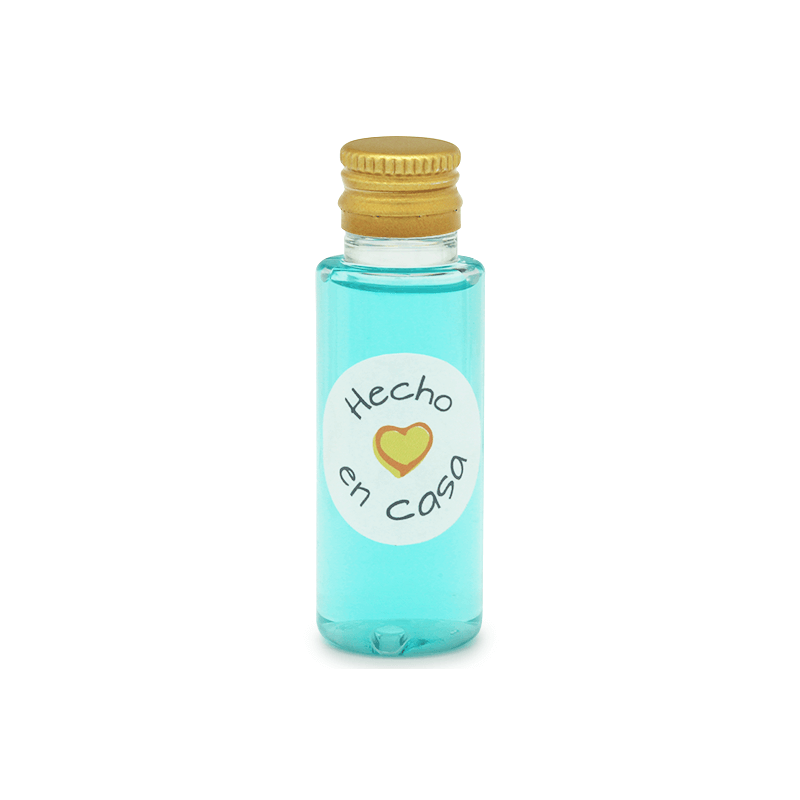 Flacon cylindrique pet 30 ml bouchon à vis doré en gros