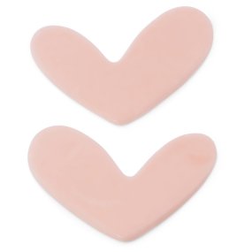 Molde 2 mini corações alongados Molde 2 mini corações alongados