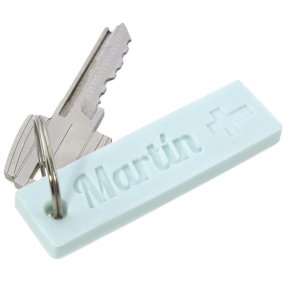 Molde personalizado para llaveros alargado con cruz Molde personalizado para llaveros alargado con cruz