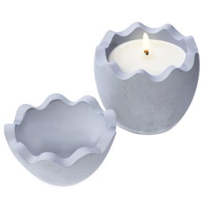 Molde porta-velas ovo