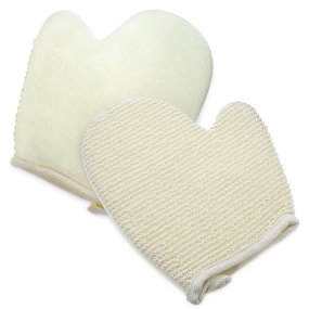 Mitaine exfoliante de bain