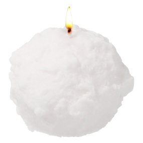 Molde bola de neve 8 cm para velas Molde bola de neve 8 cm para velas