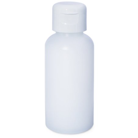 Botella PP translucida 100 ml tapon bisagra blanco