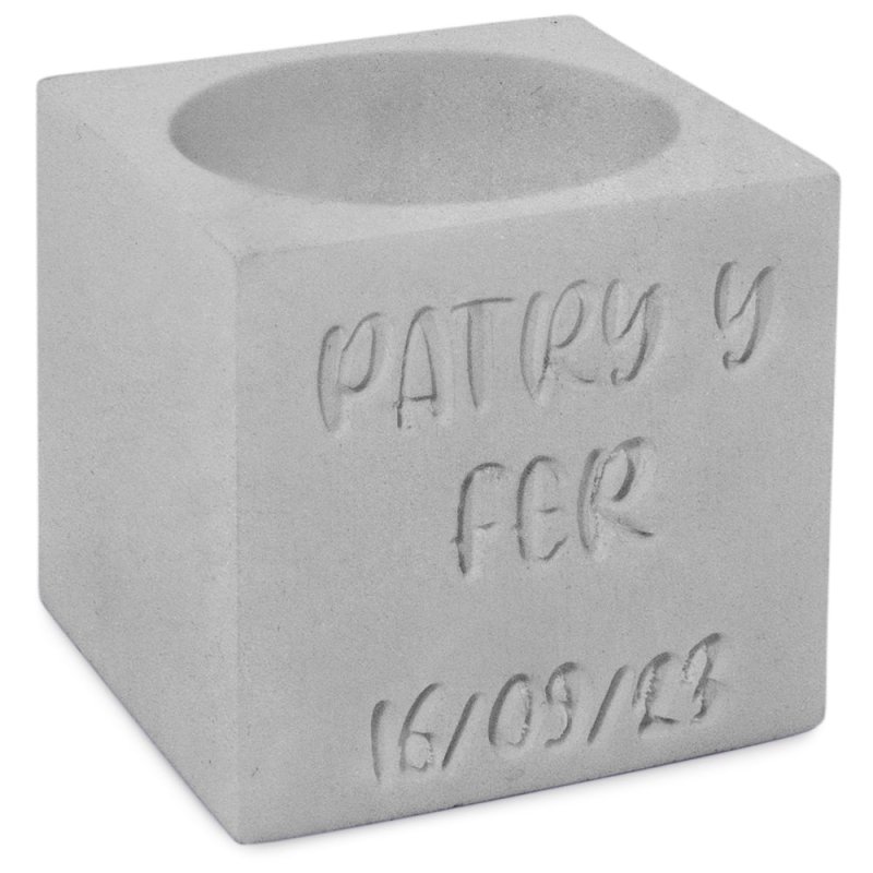 Molde personalizado portavelas cubo - 2