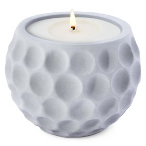 Molde porta-velas arredondado bubble