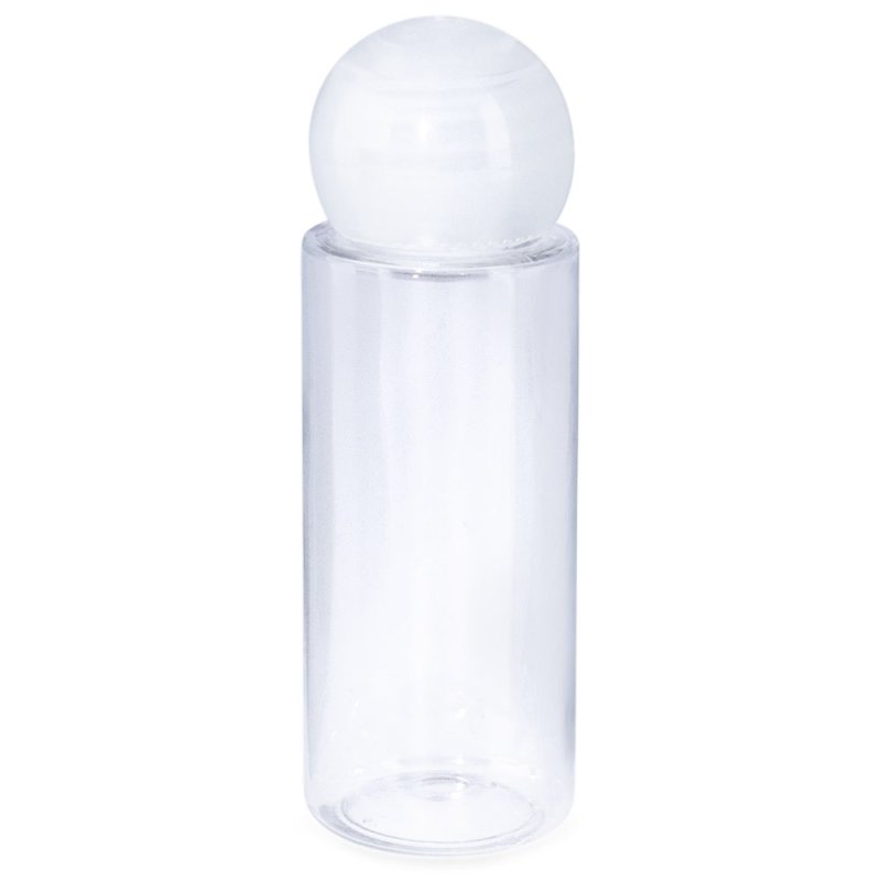 Frasco cilindrico PET 30 ml tampa bola branca - 1