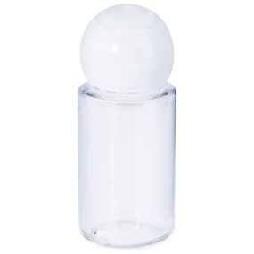 Botella 20 ml PET tapon de bola blanco Botella 20 ml PET tapon de bola blanco