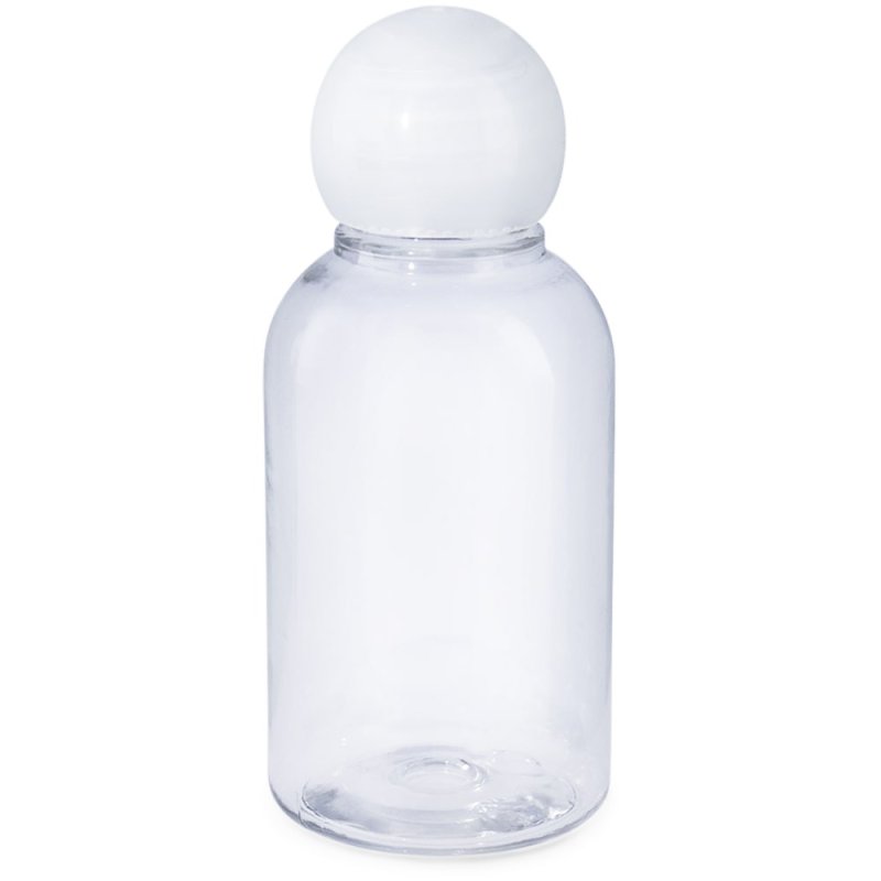 Botella PET 50 ml tapon bola transparente