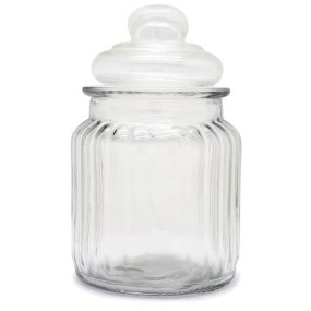 Frasco de vidro para doces