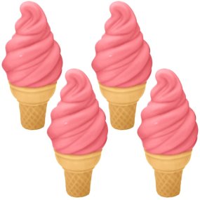 Mold crafts Crème glacée en cône