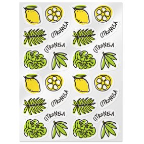 Stickers de citronnelle