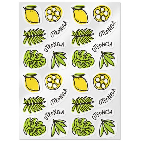 Adesivos de citronela