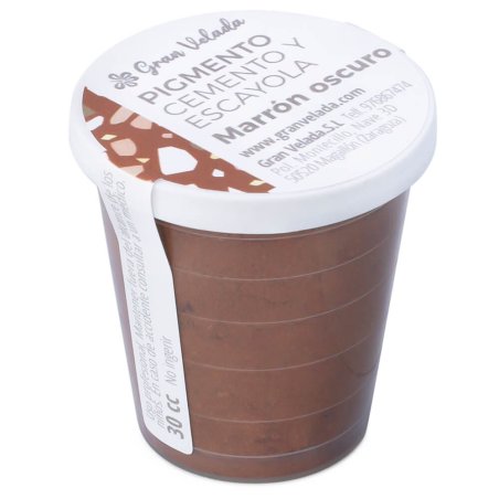 Pigmento marrom escuro para cimento e gesso