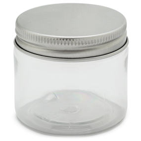 Tarro 200 ml PET recto tapa aluminio por mayor Tarro 200 ml PET recto tapa aluminio por mayor