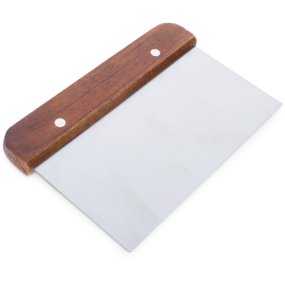 Cortador de metal liso e cabo de madeira