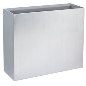 Molde de metal retangular 4x12x10 cm para velas