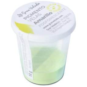 Pigment bougies jaune phosphorescent brille dans le noir