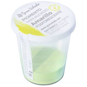 Pigment pour l'artisanat jaune phosphorescent brille dans le noir