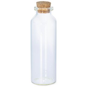 Botella 32 ml de cristal con tapón de corcho Botella 32 ml de cristal con tapón de corcho