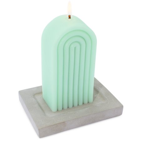 Molde rectangular base para velas - Molde de silicona con forma rectangular para hacer bases para velas. - Moldes bases para vel
