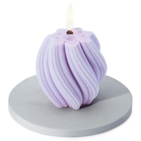 Molde redondo base para velas Molde redondo base para velas