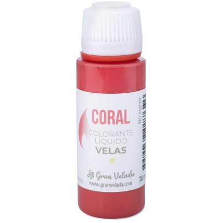 Colorante liquido velas coral