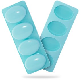 Molde silicona 4 pastillas ovaladas Molde silicona 4 pastillas ovaladas