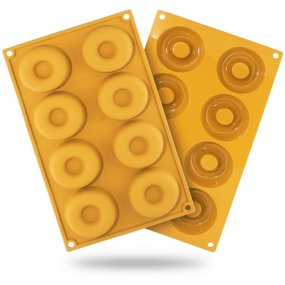 Molde silicone 8 rosquinhas