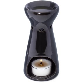 Queimador de essência pilar preto Queimador de essência pilar preto