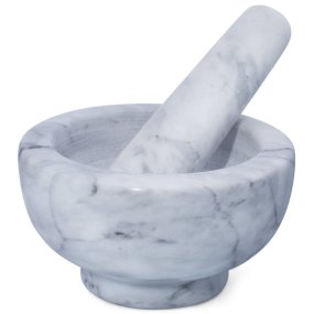 Almofariz de marmore 200 cc com mão