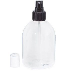 Flacon PET bombe 250 ml avec pulvérisateur noir Flacon PET bombe 250 ml avec pulvérisateur noir