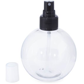 Flacon sphère PET 250 ml vaporisateur noir Flacon sphère PET 250 ml vaporisateur noir