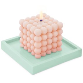 Molde quadrado base para velas
