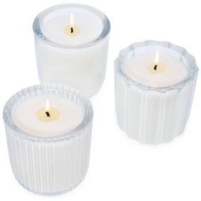 Pack de 3 copos 300 ml grandes basic para velas