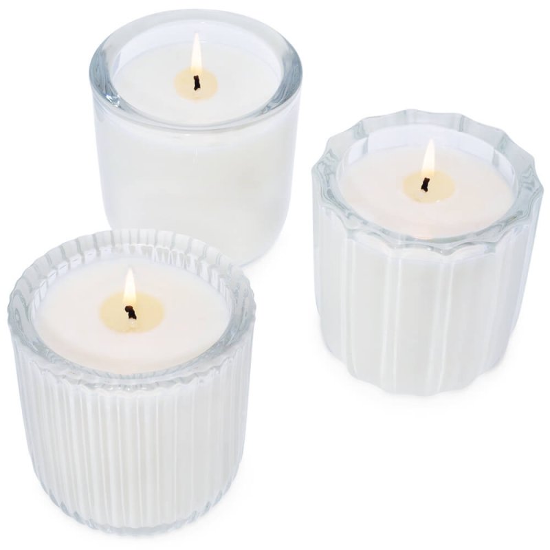 Pack 3 vases 300 ml grands basic pour bougies