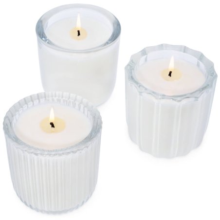 Pack 3 vases 300 ml grands basic pour bougies