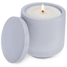 Molde recipiente basic com tampa para velas