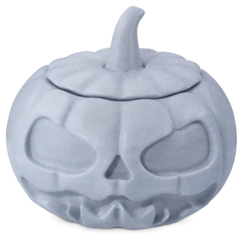 Molde calabaza de Halloween para hacer recipiente con tapa para velas