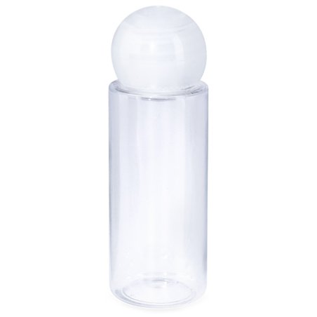 Flacon cylindrique PET 30 ml bouchon à bille blanc en gros - 1