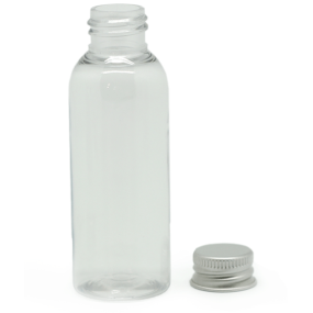 Botella 50 ml PET alta rosca aluminio