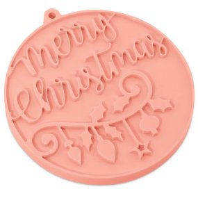 Moule guirlande merry christmas figurine à accrocher