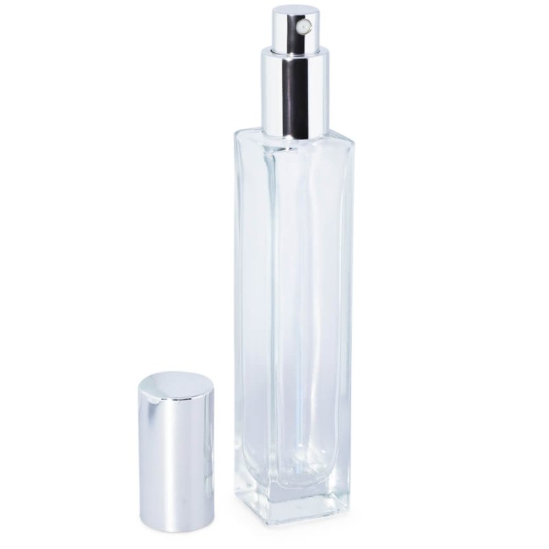 Flacon parfum 50 ml haute pulvérisateur d'argent - 2