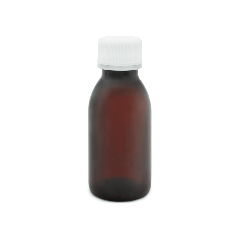 Botella plastico ambar 100 ml rosca precinto por mayor comprar