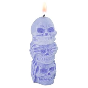 Moule 3 crânes sages en colonne Moule 3 crânes sages en colonne