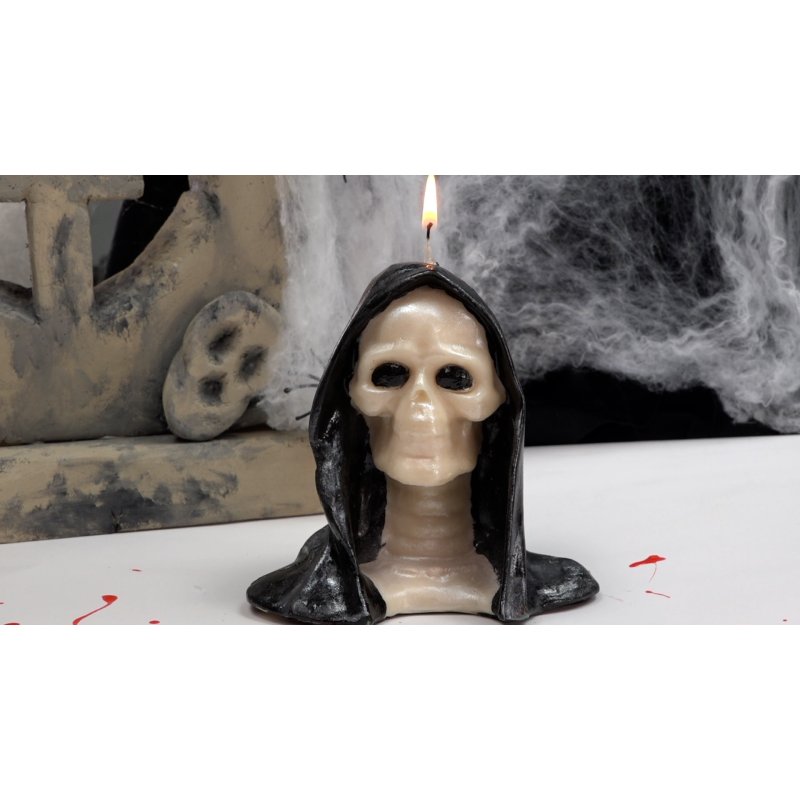 Molde velas de la muerte - Molde de silicona de la muerte para hacer velas caseras. - Moldes de Calaveras