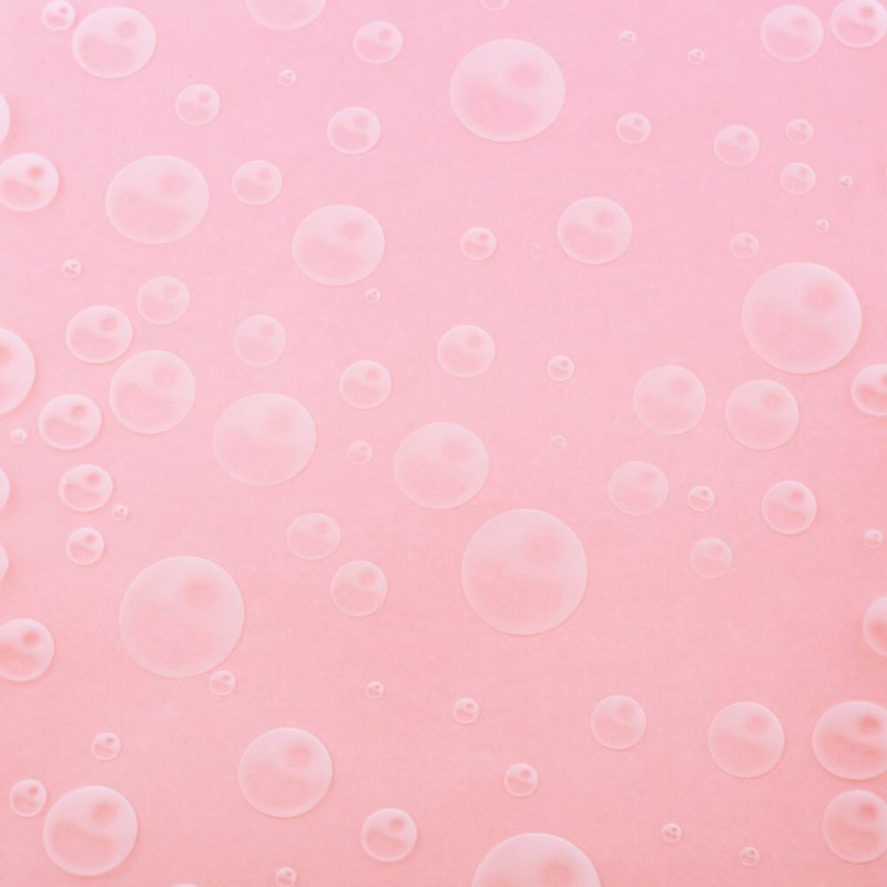 Papel celofan transparente con burbujas