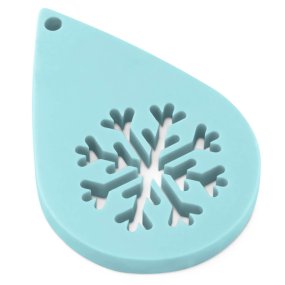 Moule goutte avec flocon de neige figurine à accrocher