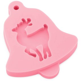 Moule cloche avec renne figurine à accrocher